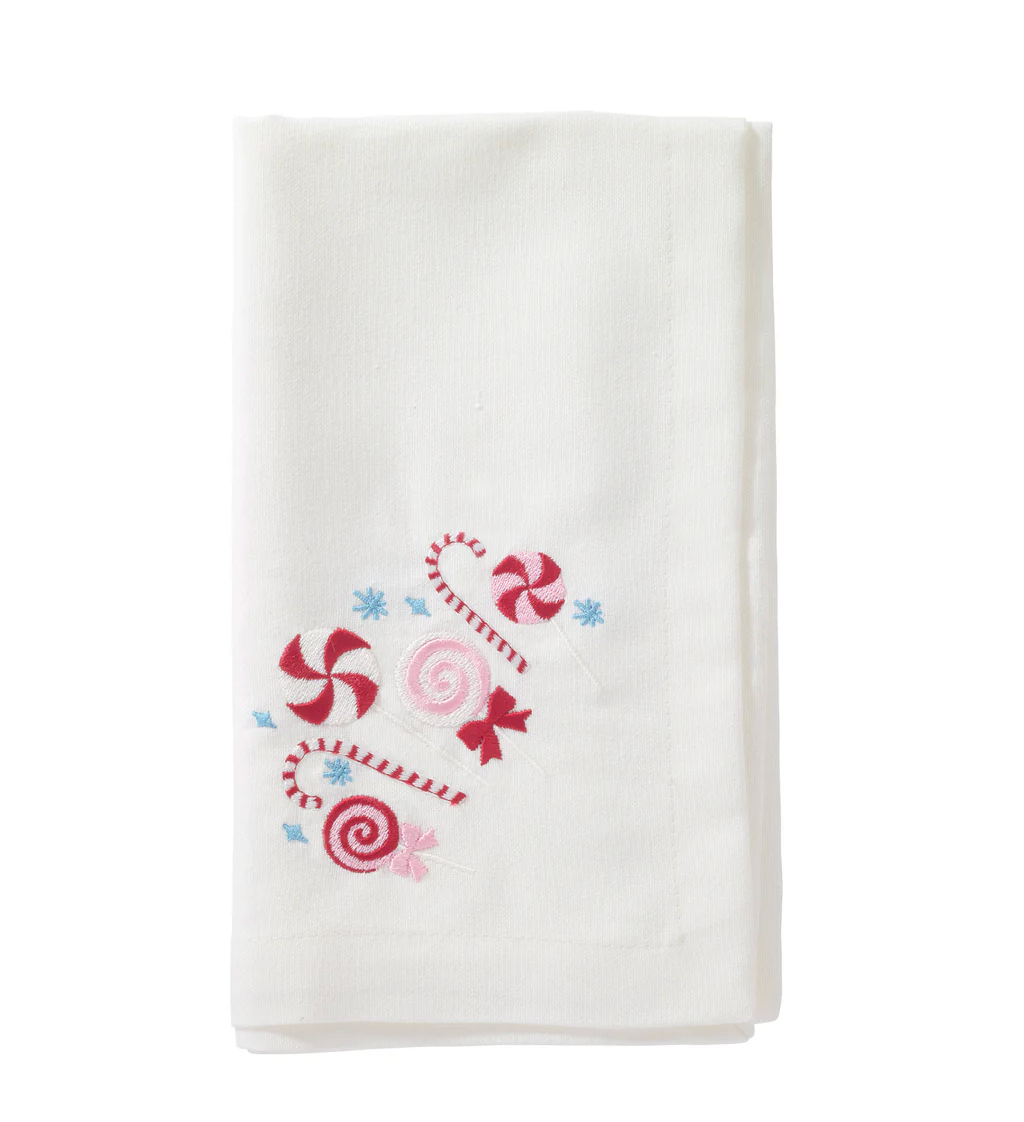 Candyland Embroidered Napkins, Set of 4