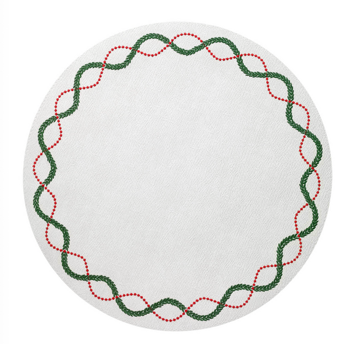 Olympia Christmas Embroidered Placemats, Set of 4