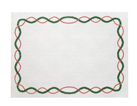 Olympia Christmas Embroidered Placemats, Set of 4