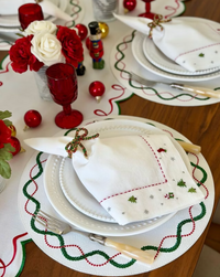 Olympia Christmas Embroidered Placemats, Set of 4