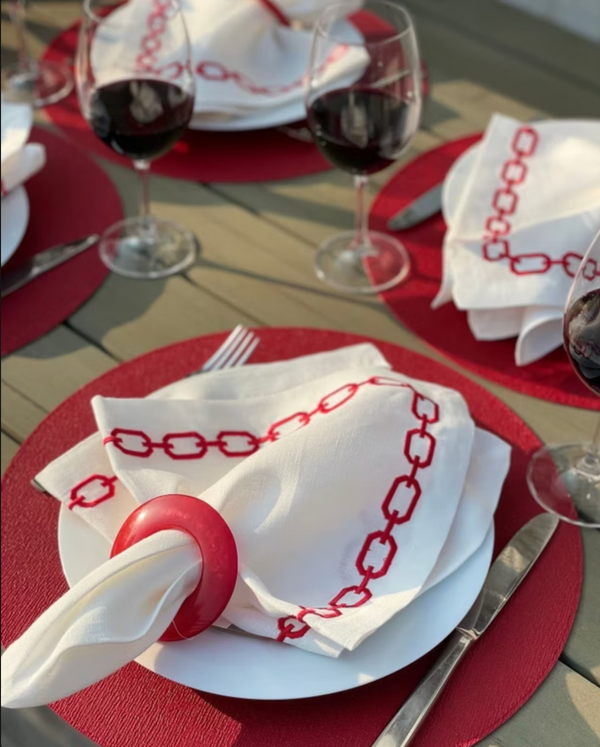 Porto Vinyl Placemats, Set of 4