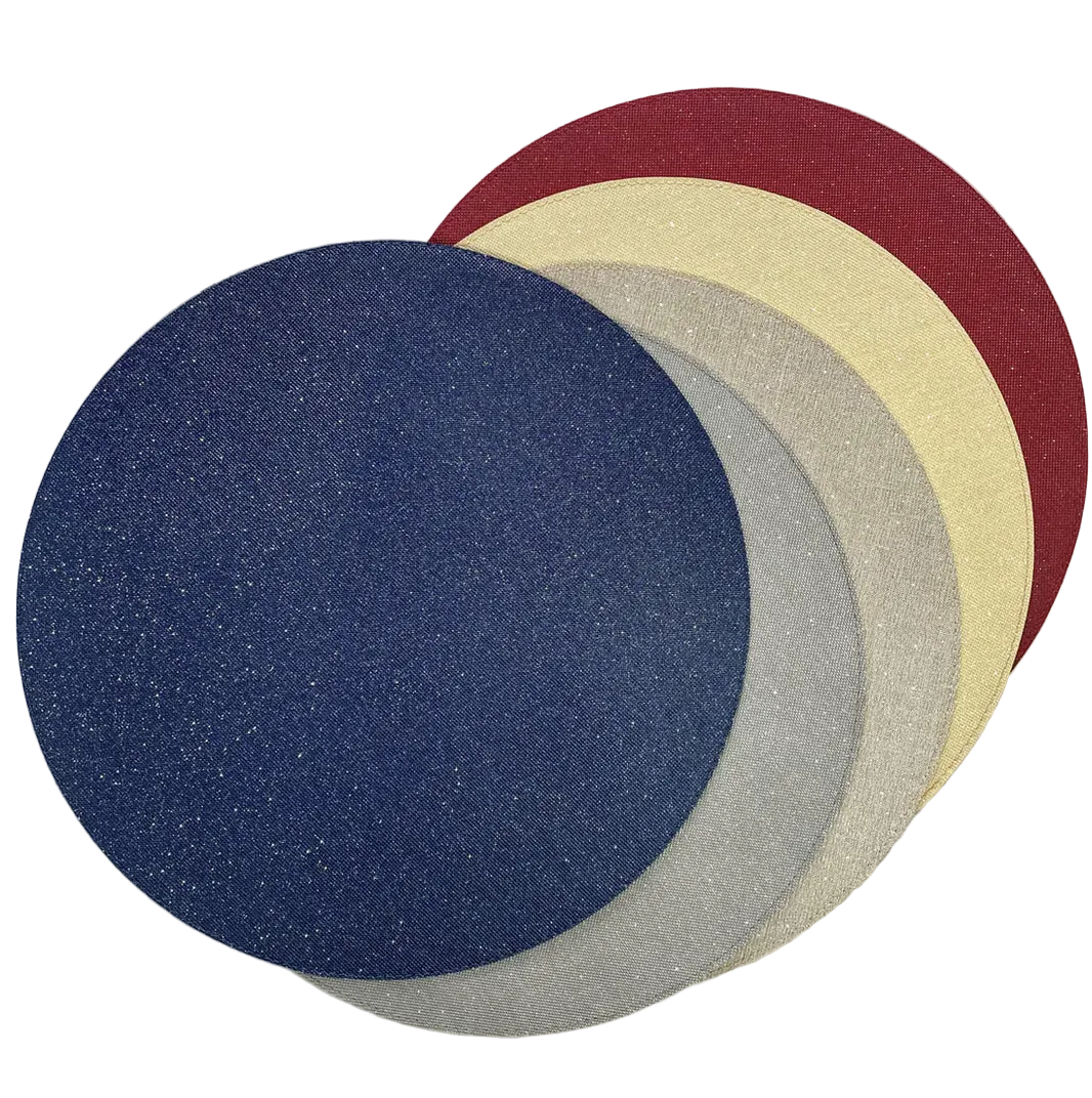 Gem Luminous Round Placemats, Set of 4