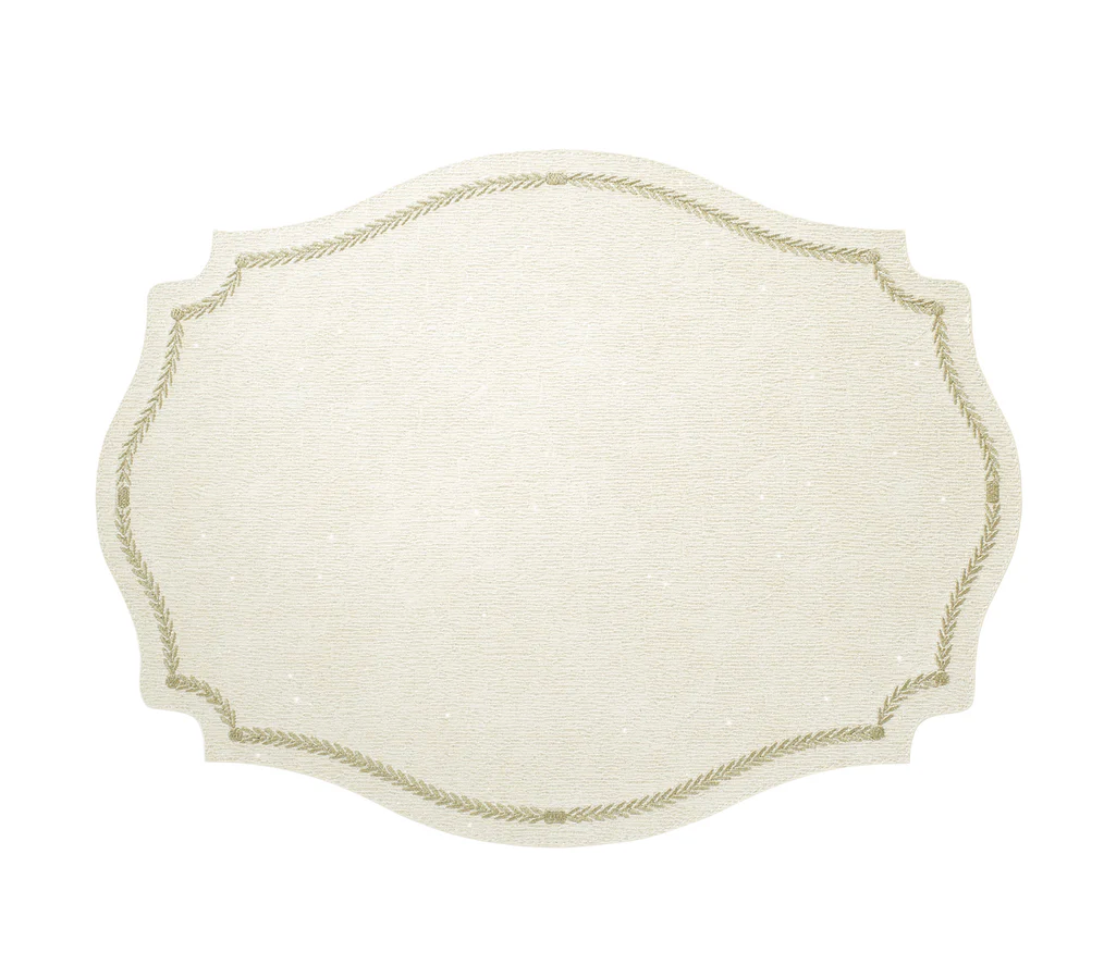 Regent Luminous Embroidered Placemats, Set of 4