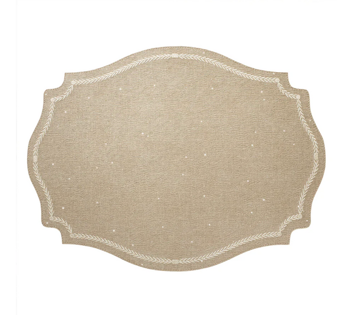 Regent Luminous Embroidered Placemats, Set of 4