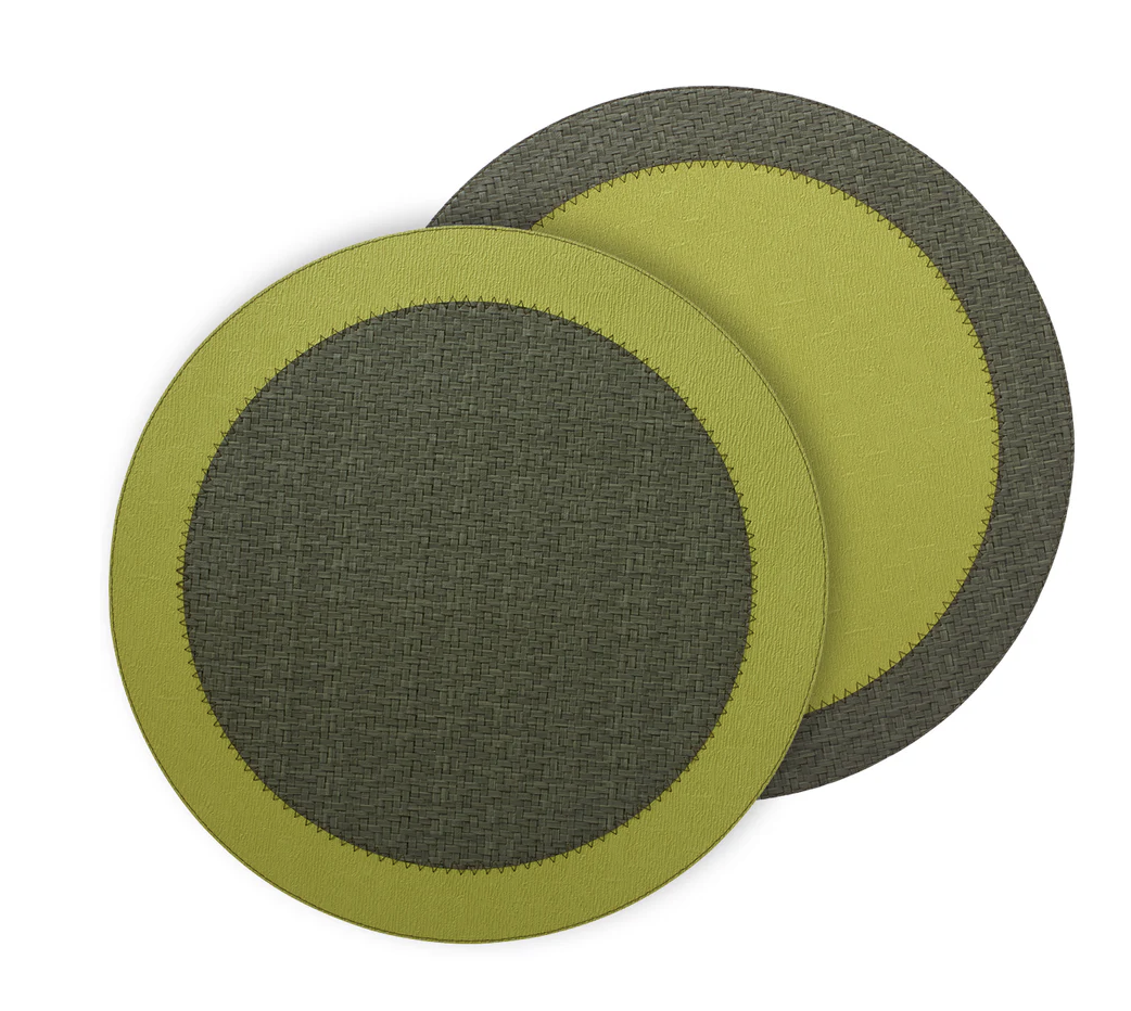 Halo Reversible Round Placemats, Set of 4