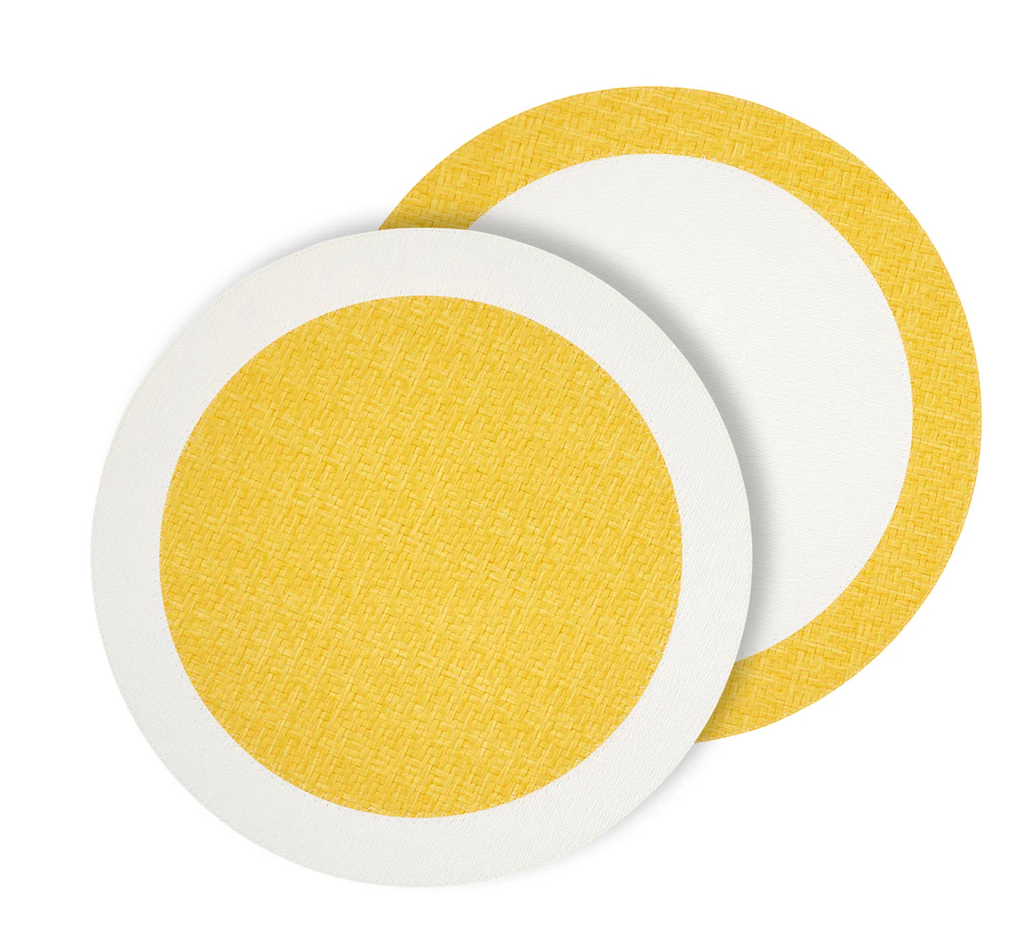 Halo Reversible Round Placemats, Set of 4