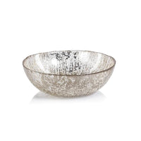 Luminara Golden Silver Fusion Deep Glass Bowls, Set 6 | Bone & Brass