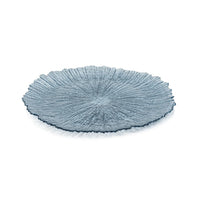 Icy Sapphire Blue Glass Charger Plate, Set 6 | Bone & Brass