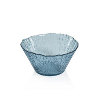 Icy Sapphire Blue Glass Bowls, Set 6 | Bone & Brass