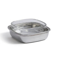 St. Moritz Pewter & Glass Single Condiment Set | Bone & Brass
