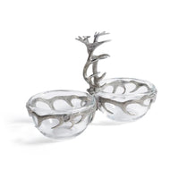 St. Anton Pewter & Glass Condiment Set | Bone & Brass