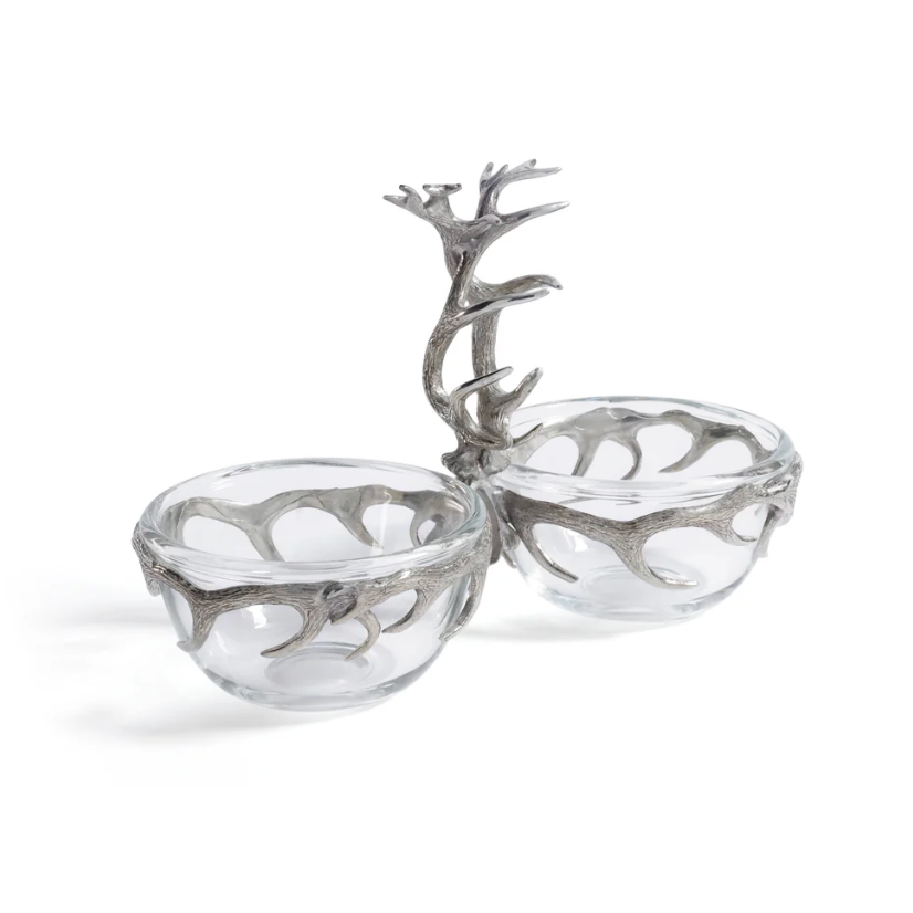 St. Anton Pewter & Glass Condiment Set