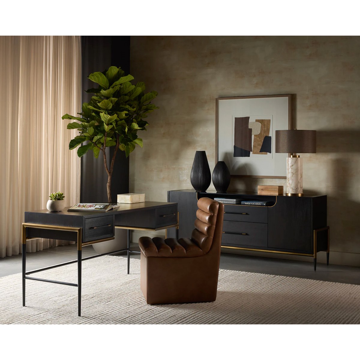 Apollolina Calcatta Marble Table Lamp