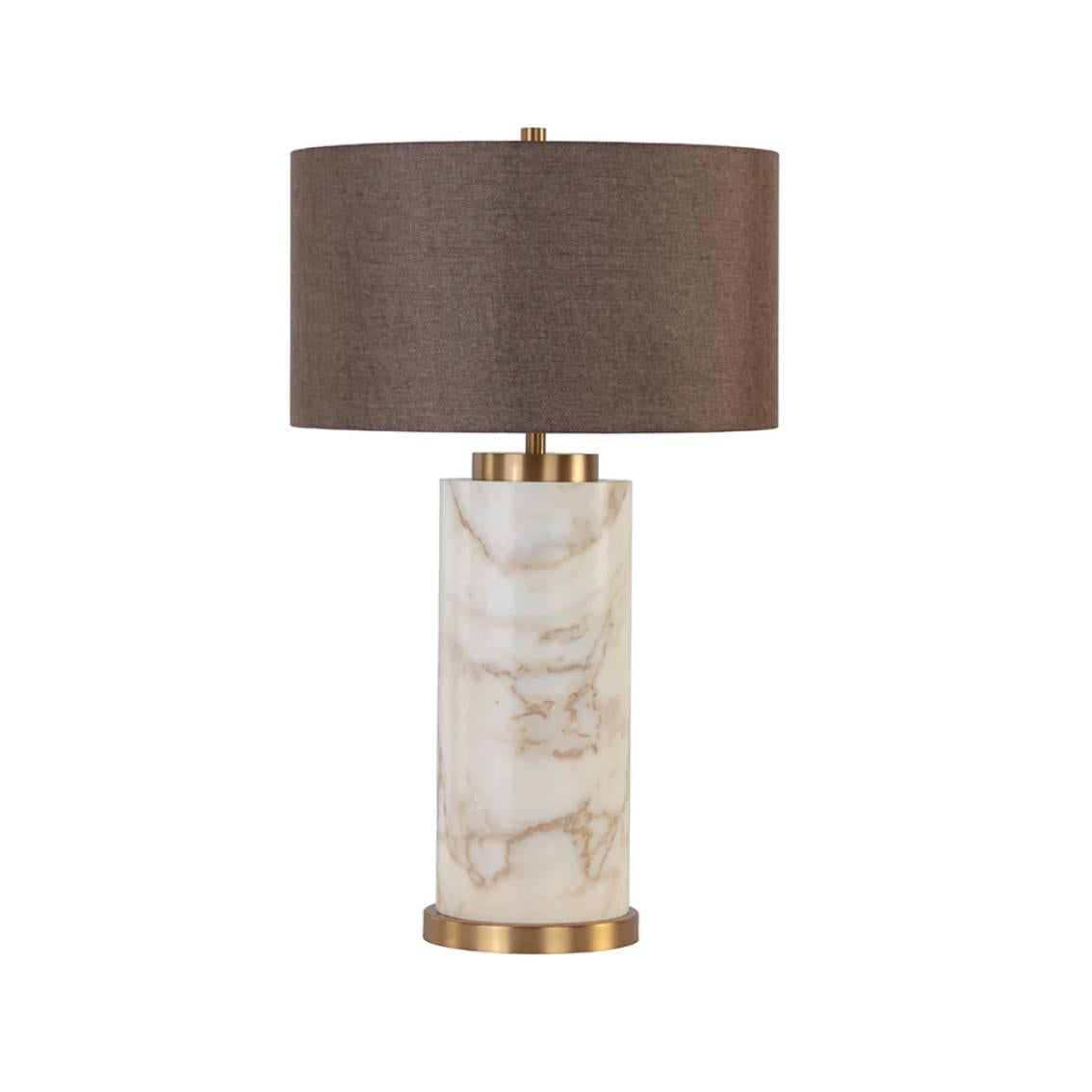 Apollolina Calcatta Marble Table Lamp - Lamp View | Bone & Brass