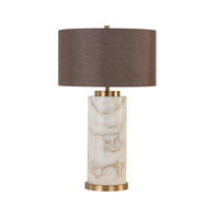 Apollolina Calcatta Marble Table Lamp - Lamp View | Bone & Brass
