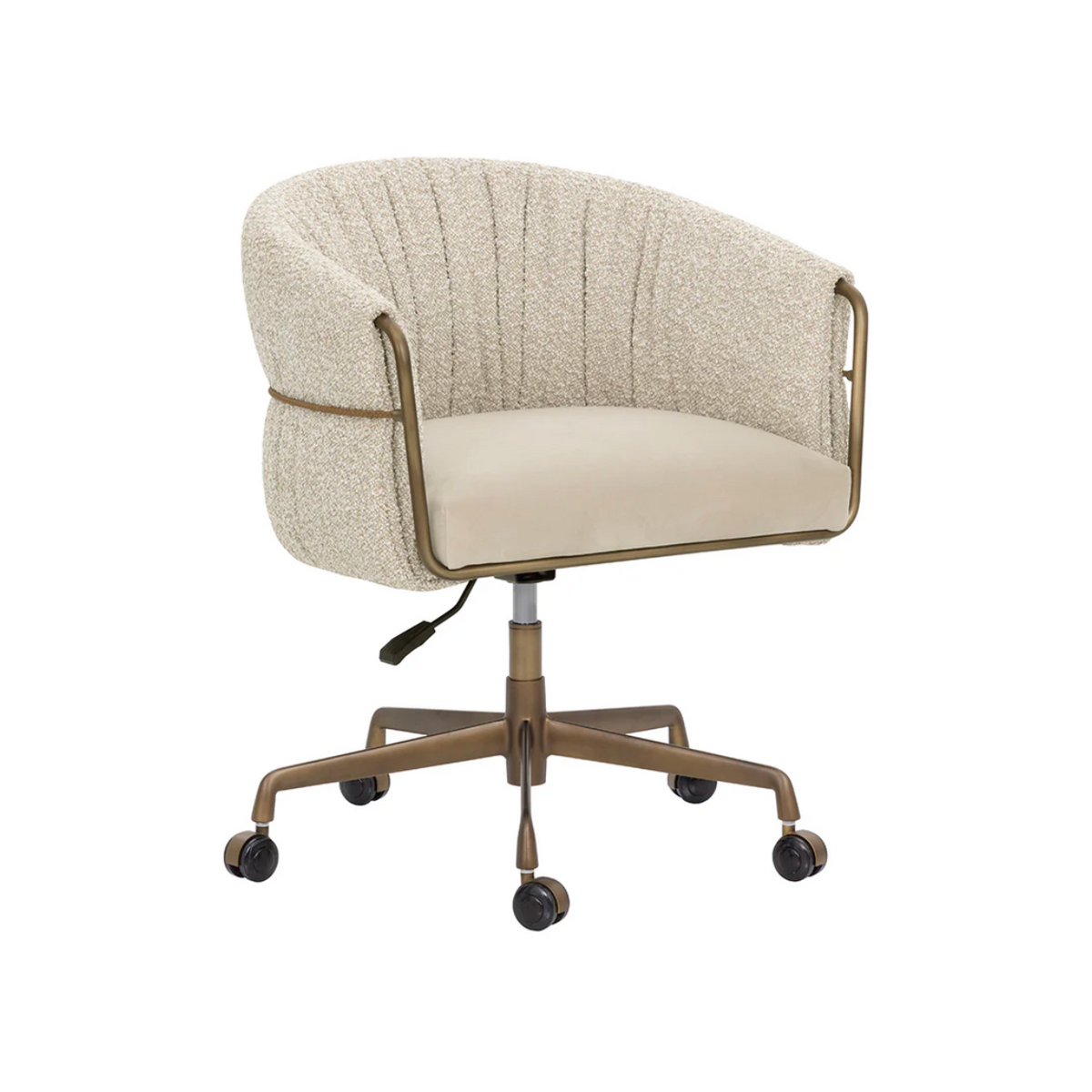 Olma Oatmeal & Bronze Office Chair