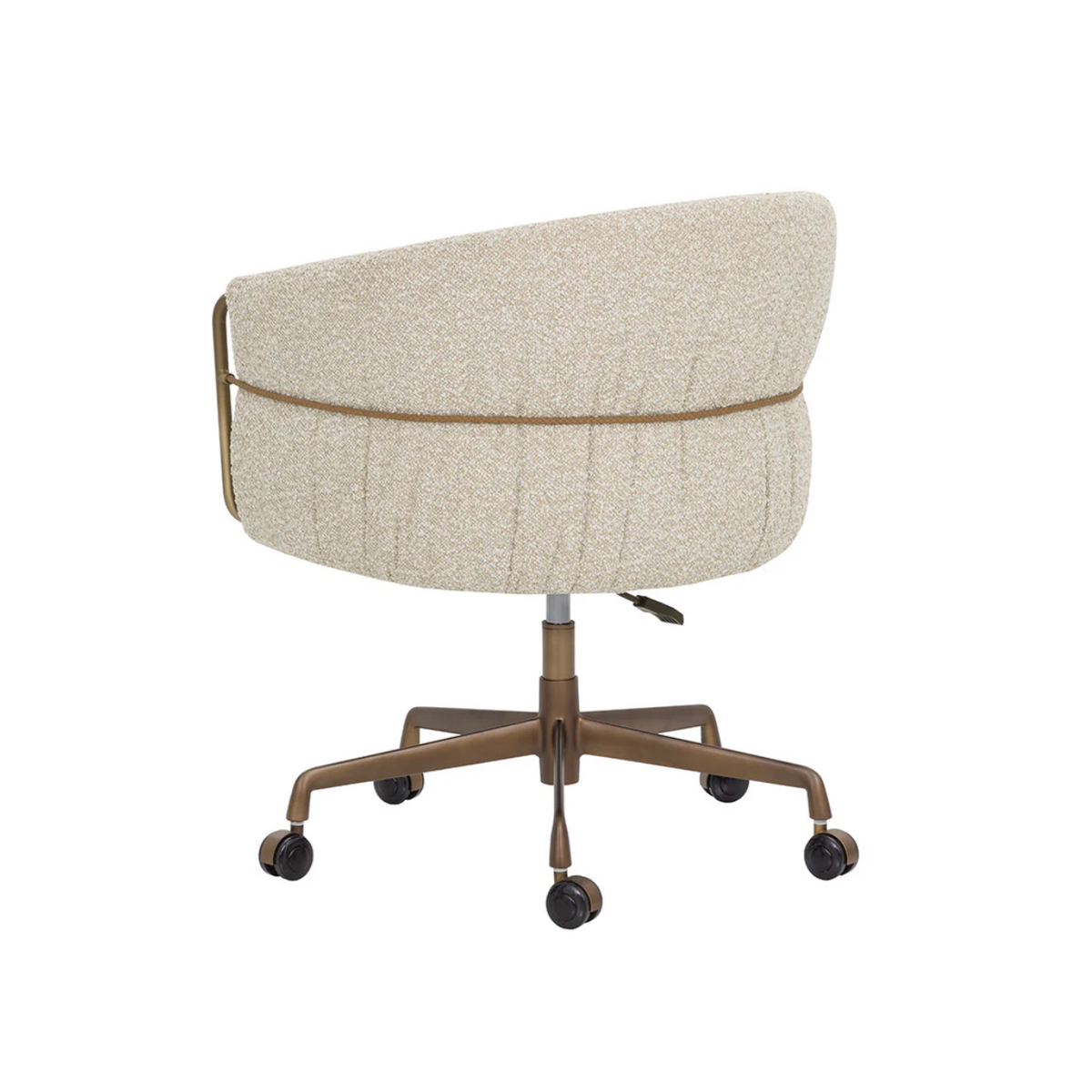 Olma Oatmeal & Bronze Office Chair