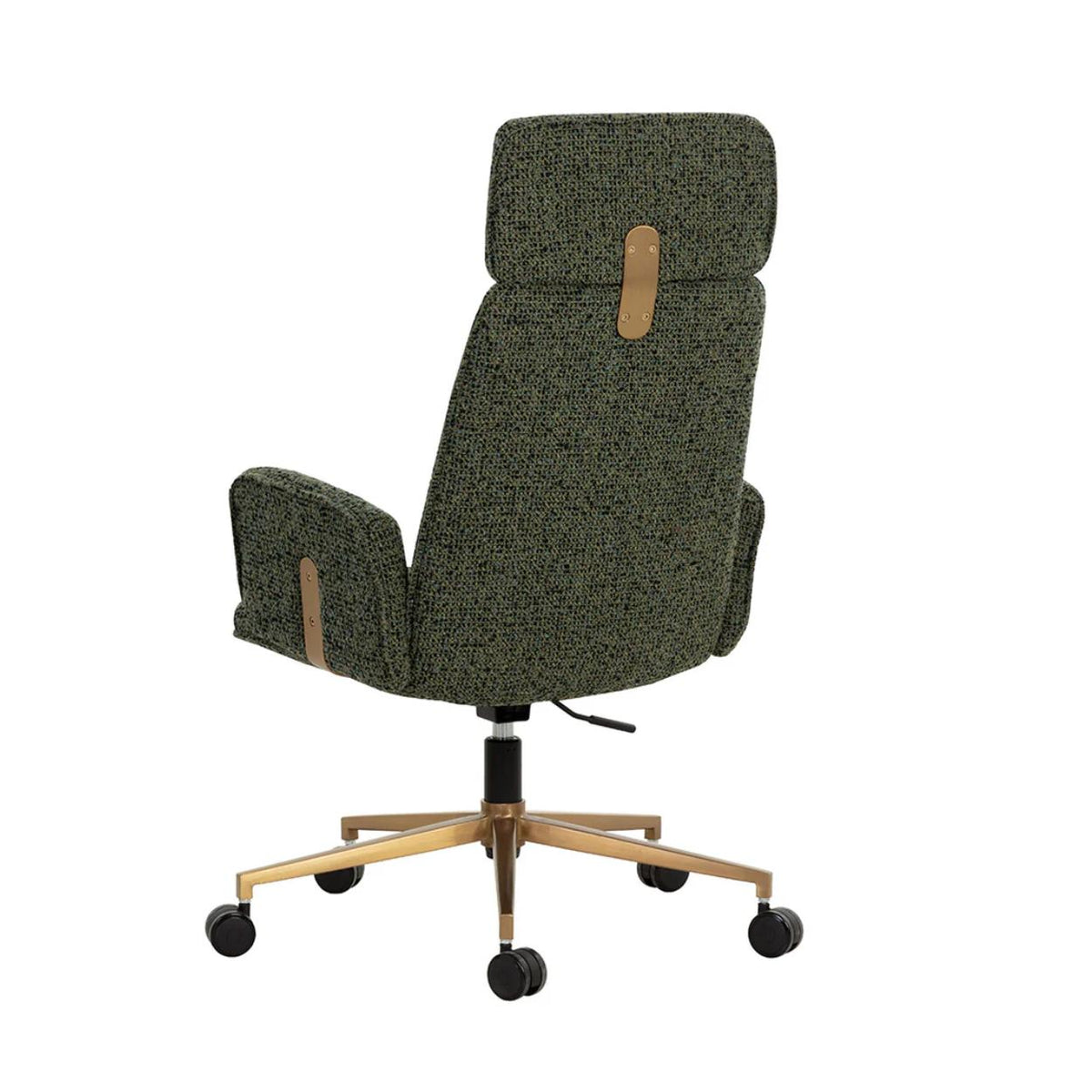Kalev Forest Green Office Chair - Chair Side View | Bone & Brass
