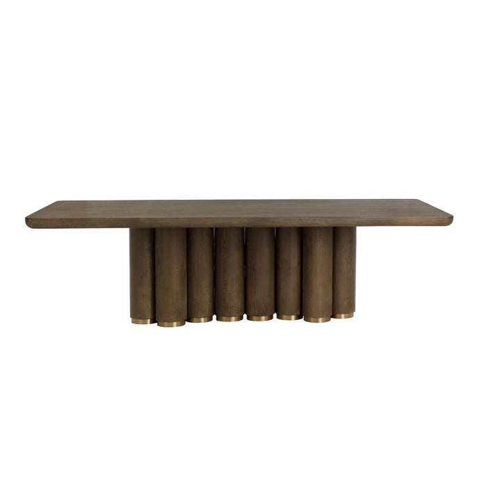 Salix Chocolate Oak Rectangle Dining Table