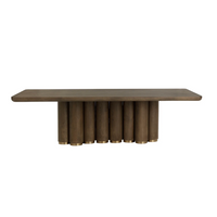 Salix Chocolate Oak Rectangle Dining Table