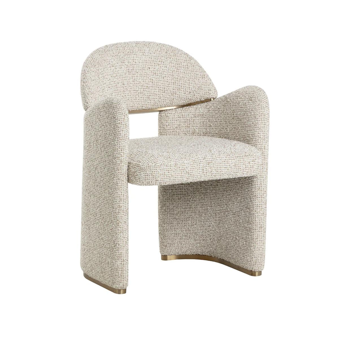 Snowden Ecru Dining Armchair | Bone & Brass