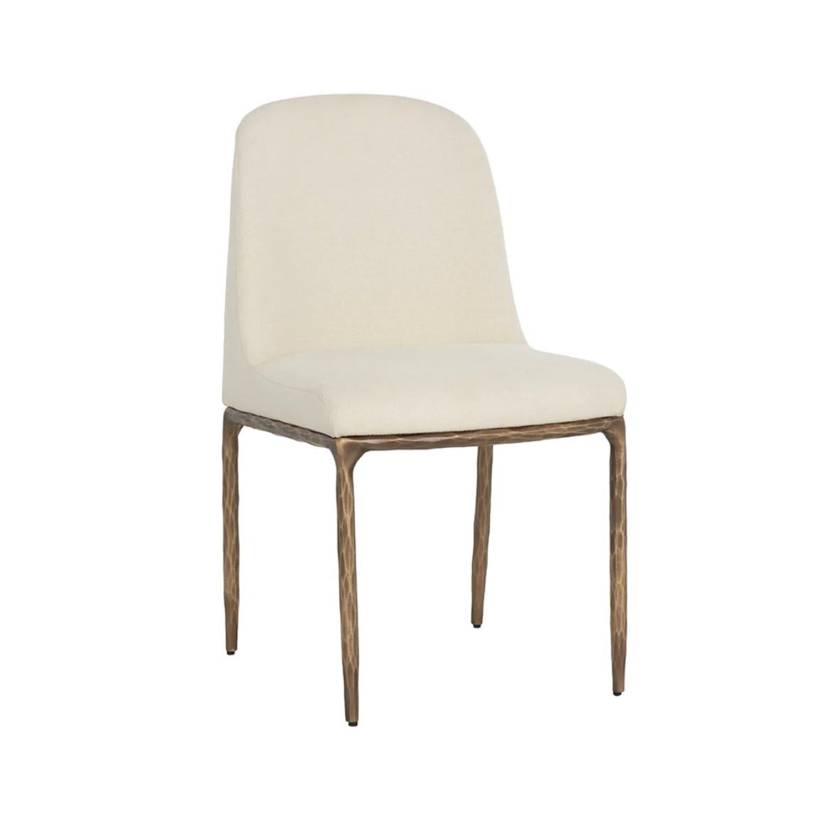 Nestor Alabaster & Antique Brass Dining Chair | Bone & Brass