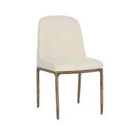Nestor Alabaster & Antique Brass Dining Chair | Bone & Brass