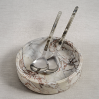 Rosso Verona Marble Bowl, Large