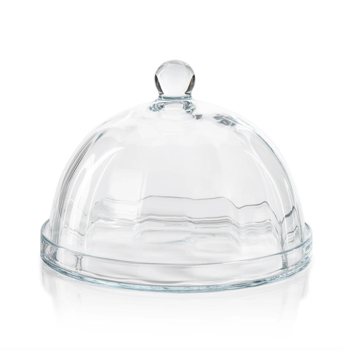 Aldgate Optic Pastry Glass Plate Cloche , Large | Bone & Brass