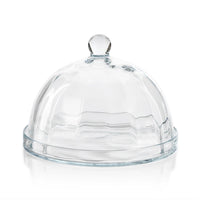 Aldgate Optic Pastry Glass Plate Cloche , Large | Bone & Brass