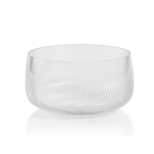 Chatham Rippled Glass Serving Bowl | Bone & Brass