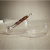 Chatham Rippled Glass Serving Bowl - Bowl Detail | Bone & Brass