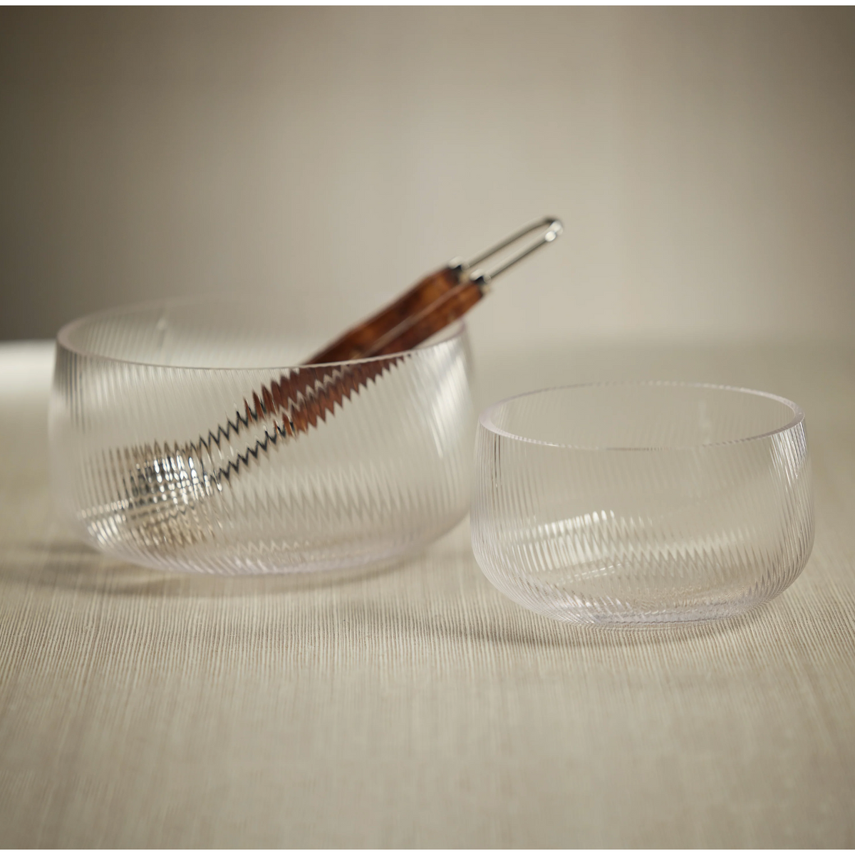 Chatham Rippled Glass Serving Bowl