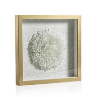 Gold Framed Crystal Flower Artwork