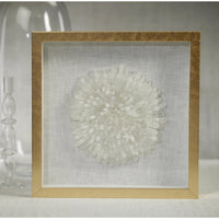 Gold Framed Crystal Flower Artwork - Artwork Detail | Bone & Brass