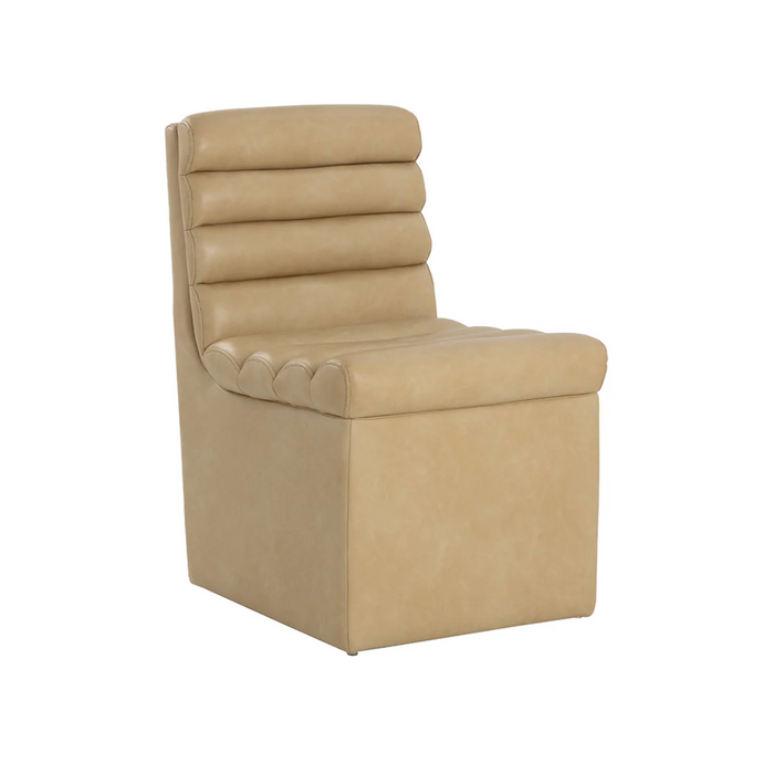 Norm Rolling Dining Chair - Copley Latte