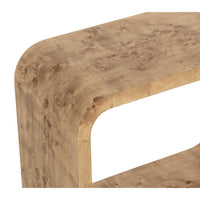 Rowena Burl End Table - Table Top View | Bone & Brass