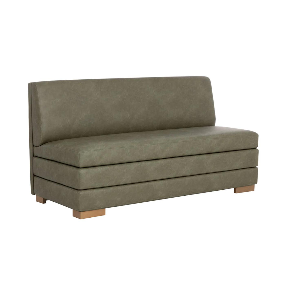 Radcliff Pine Green Dining Banquette | Bone & Brass