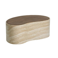 Ishiko Coffee Table - Large | Bone & Brass