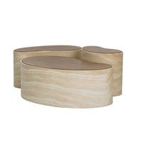 Ishiko Coffee Table - Large - Table Side View | Bone & Brass