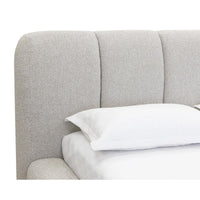 Olena Bed - Queen - Santa Cruz Oatmeal - Bed Headboard Detail | Bone & Brass