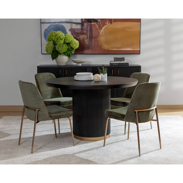Kalla Charcoal Round Dining Table