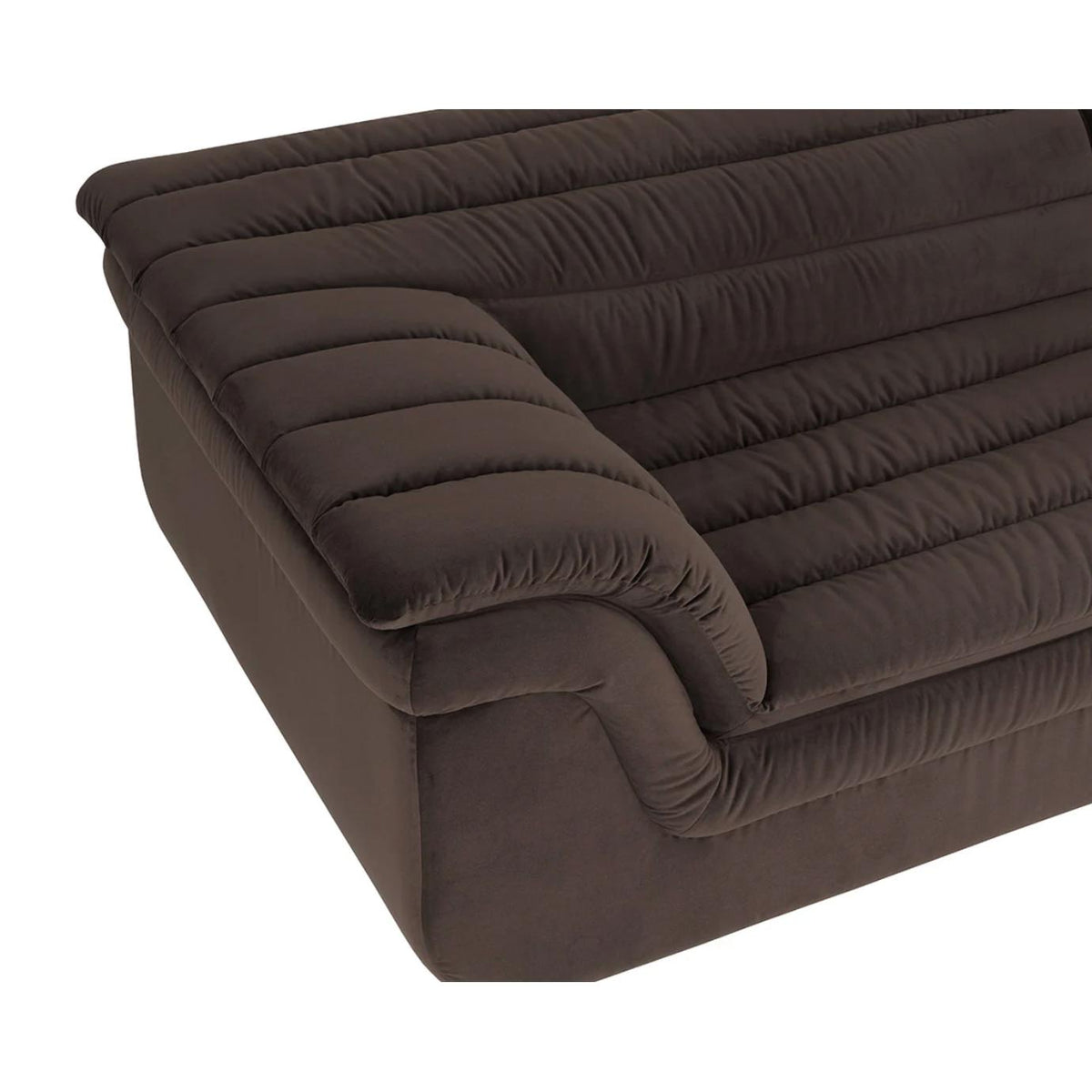 Bello Mink Brown Sofa - Sofa Cushion Detail | Bone & Brass