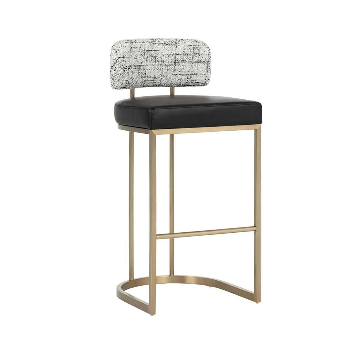 Larissa Barstool - Bravo Black|Halton Birch | Bone & Brass