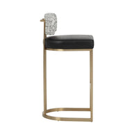 Larissa Barstool - Bravo Black|Halton Birch - Stool Detail | Bone & Brass