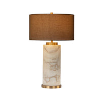 Apollolina Calcatta Marble Table Lamp | Bone & Brass