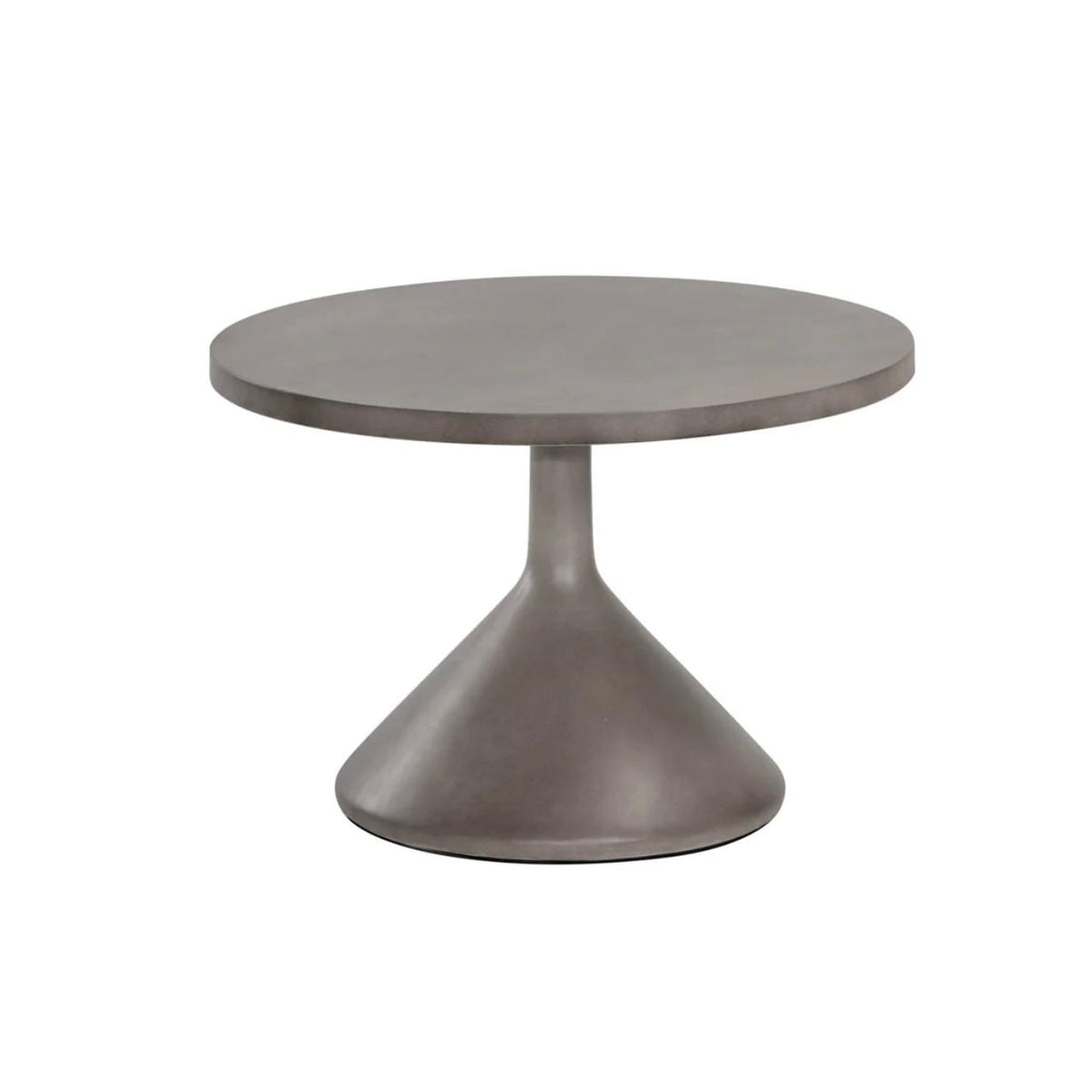 Adonis Grey Concrete End Table | Bone & Brass