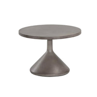 Adonis Grey Concrete End Table | Bone & Brass