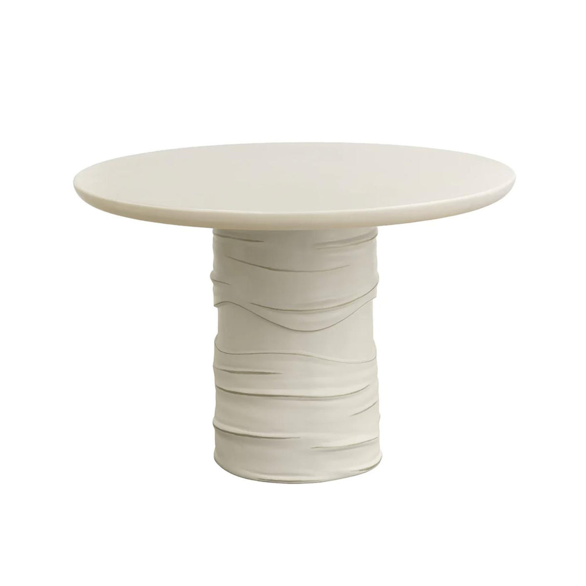 Alanya Cream Round Dining Table | Bone & Brass