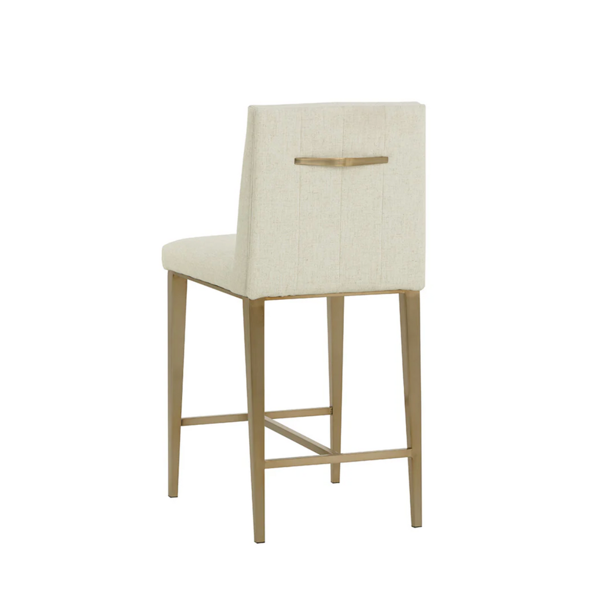 Wilbur Beige Linen Counter Stool